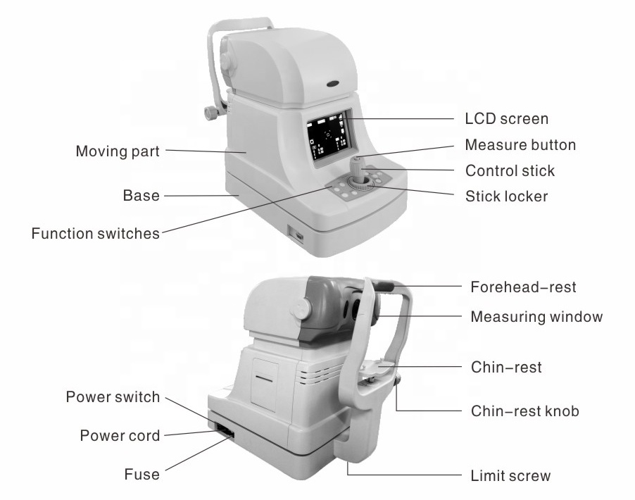 FA-6100 Auto Refractometer ; FA-6100K Auto Ref/Keratometer