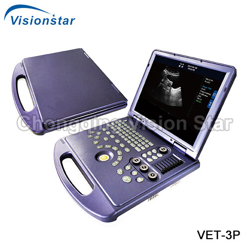 VET-3P M32 Version Black & White Portable Laptop Vet Ultrasound Machine