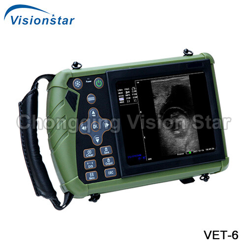 VET-6 Black & White Handheld Veterinary Ultrasound Machine