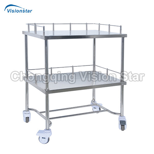 BMT11 Double-layers Instrument Table Trolley