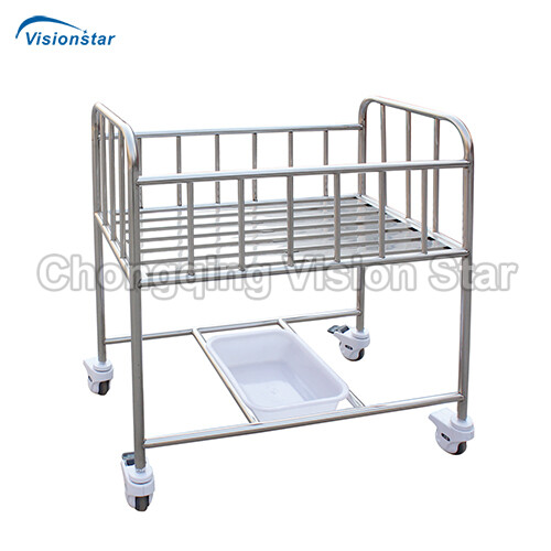 B8 Baby Trolley With Stainless Steel Bedside