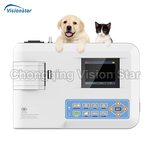 VEC100GV 1 Channel Veterinary ECG Machine