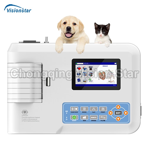 VEC300GV 3 Channel Veterinary ECG Machine