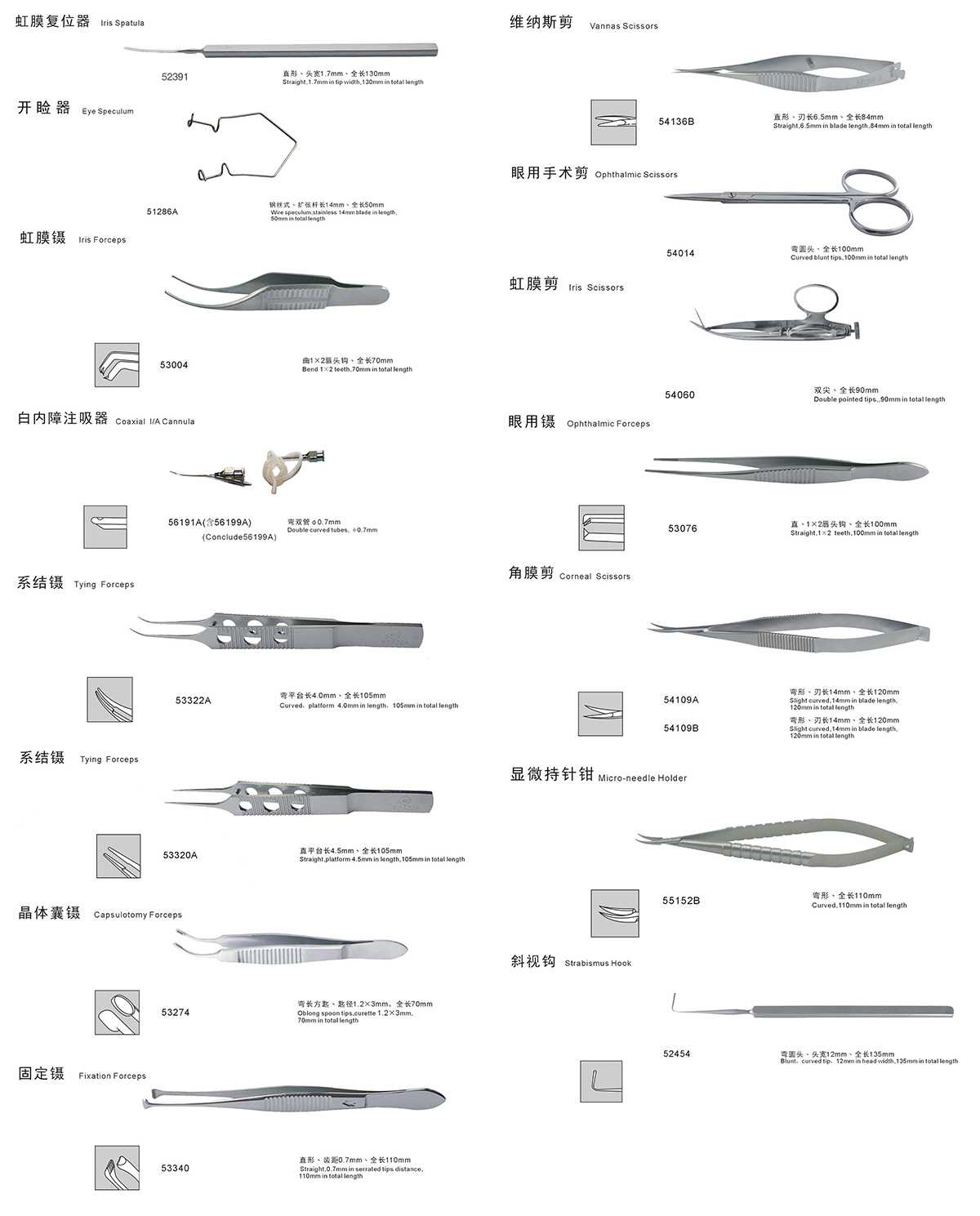 SZY-CBM19 Ophthalmic Operation Instrument Set