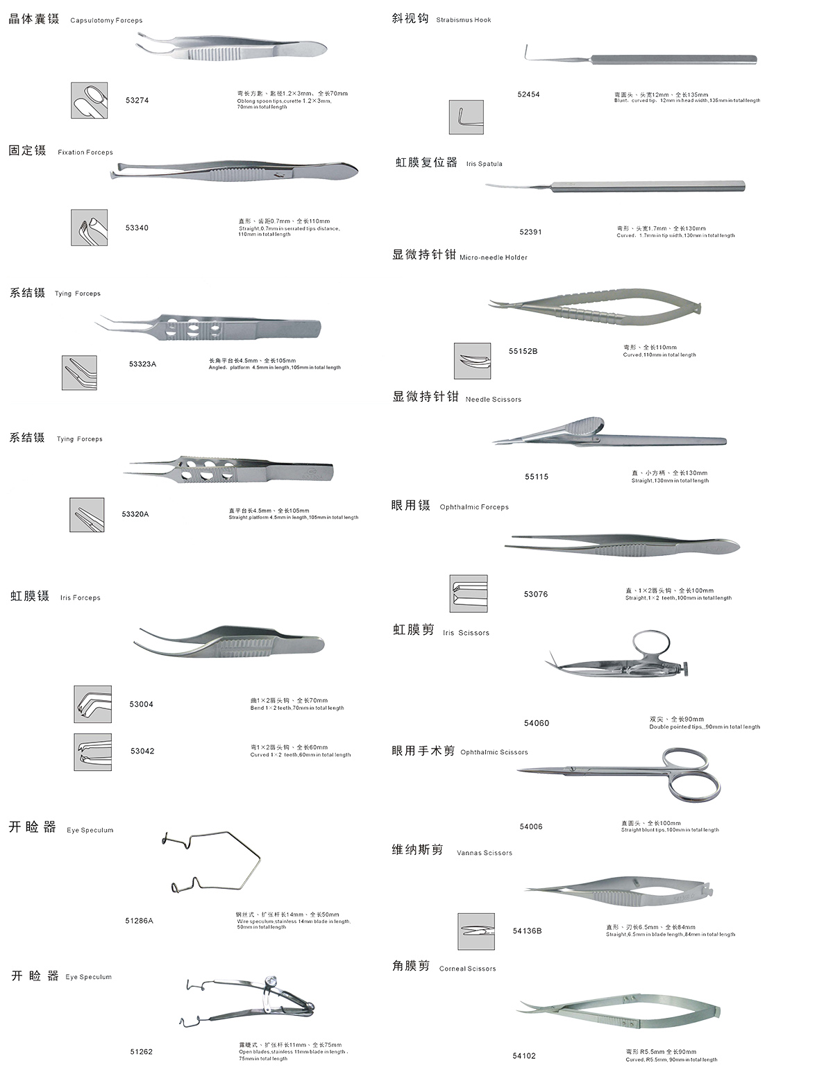 SZY-CBM21 Ophthalmic Operation Instrument Set